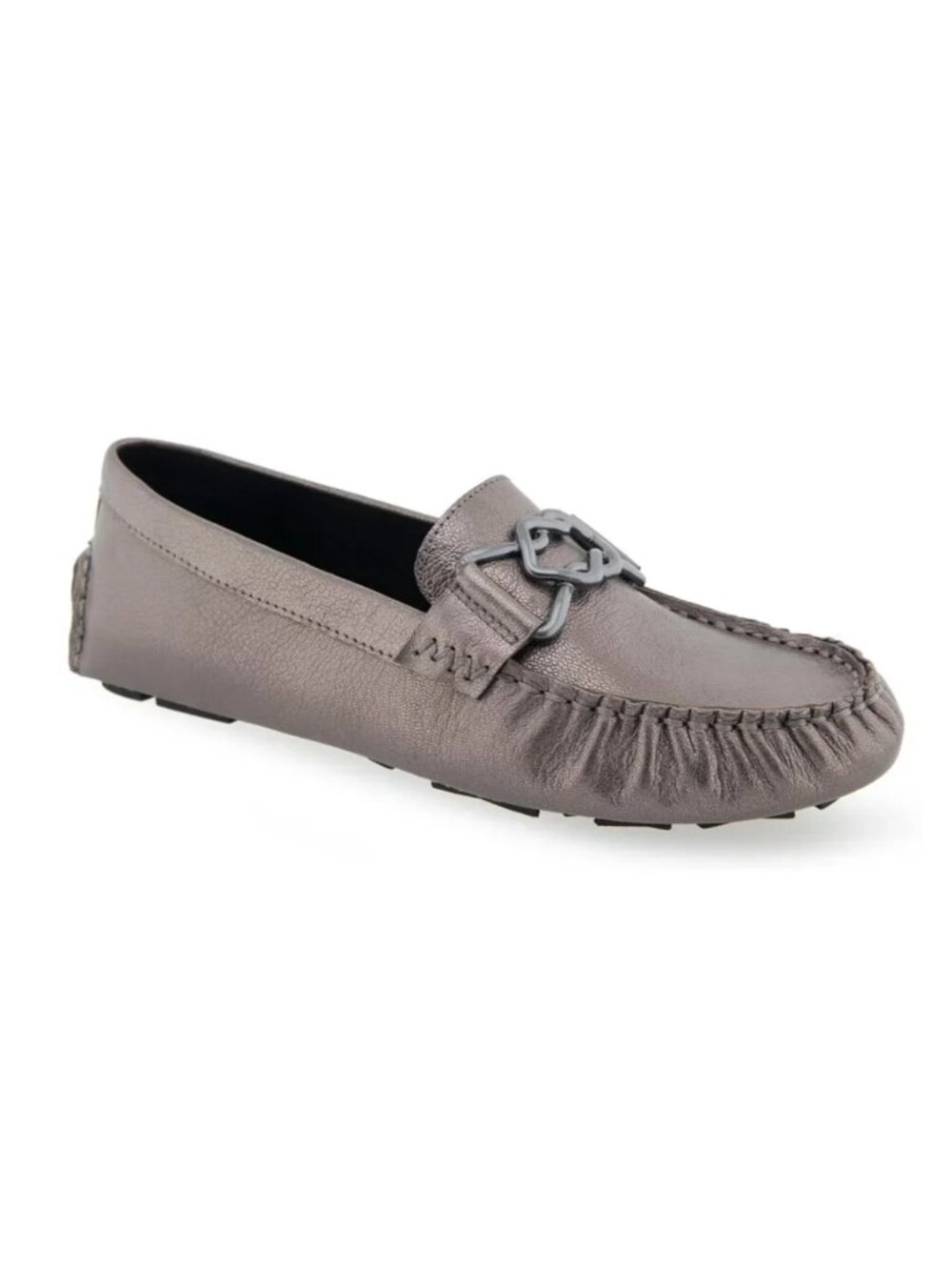 NEW Aerosoles Women's Gaby Casual Loafer Color:Graphite Leather SZ-9 Slip On